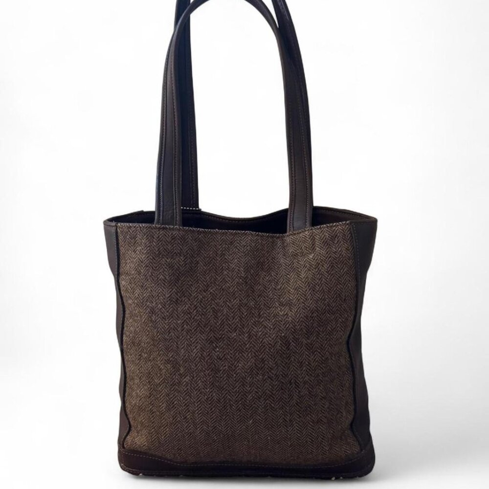 Coach Brown and Black Tote Bag